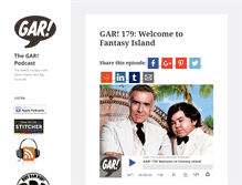 Tablet Screenshot of garpodcast.com